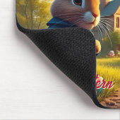 Der Osterhase auf einer geheimen Mission Mousepad (Ecke)