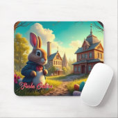 Der Osterhase auf einer geheimen Mission Mousepad (Mit Mouse)