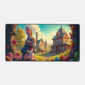 Der Osterhase auf einer geheimen Mission Schreibtischunterlage