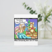 Der Osterhase ist ein Holzfäller. Feiertagspostkarte (Stehend Vorderseite)