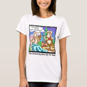 Der Osterhase ist ein Holzfäller. T-Shirt