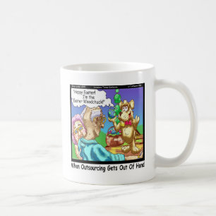 Der Osterhase ist ein lustiger Waldmurmeltier Kaffeetasse