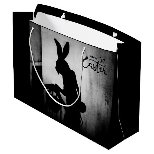 Der Osterhase kommt Große Geschenktüte (Rückseite Schrägansicht)
