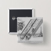 Der Otis-Aufzug im Eiffelturm Button (Vorne & Hinten)