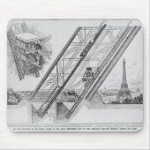 Der Otis-Aufzug im Eiffelturm Mousepad (Vorne)
