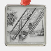 Der Otis-Aufzug im Eiffelturm Silbernes Ornament (Vorne)