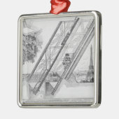 Der Otis-Aufzug im Eiffelturm Silbernes Ornament (Links)