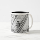 Der Otis-Aufzug im Eiffelturm Zweifarbige Tasse (VorderseiteRechts)