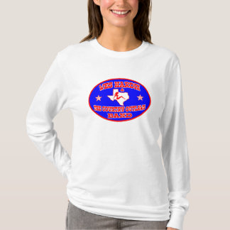 der ovalen die Hülse Logo-Frauen des wes hardin T-Shirt