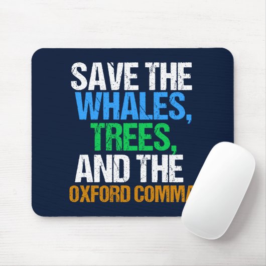 Der Oxford Comma Funny gerettet Mousepad (Mit Mouse)