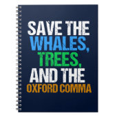 Der Oxford Comma Funny gerettet Notizblock (Vorderseite)