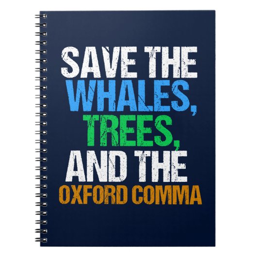 Der Oxford Comma Funny gerettet Notizblock (Vorderseite)
