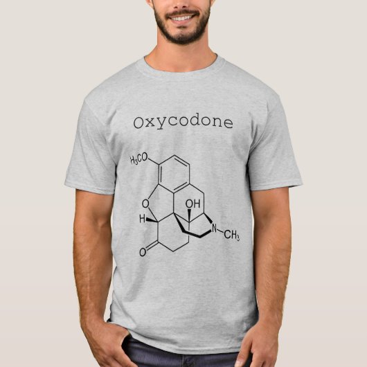 Der Oxycodone der Männer Molekül-Shirt T-Shirt (Vorderseite)