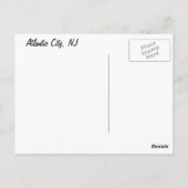 Der Ozean der atlantischen Stadt Postkarte (Rückseite)