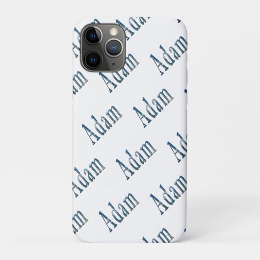 "Der Ozean flüstert: Der Name ist Adam Case-Mate iPhone Hülle (Rückseite)