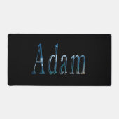 "Der Ozean flüstert: Der Name ist Adam Schreibtischunterlage (Vorderseite)