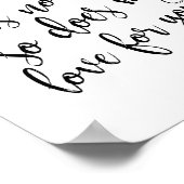 Der Ozean hat kein Ende Strand Hochzeit 8x10 Zeich Poster (Ecke)