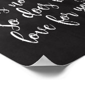 Der Ozean hat kein Ende Strand Hochzeit 8x10 Zeich Poster (Ecke)