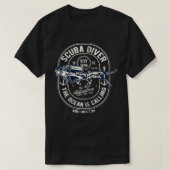 Der Ozean nennt Scuba Diver, Scuba Diving Zi T-Shirt (Design vorne)