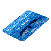 Der Ozean nennt Whale Schwanz Blauer Ozean Magnet (Linke Seite)