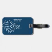 Der Ozean ruft.. Custom Aquamarin Blue Seaweed Gepäckanhänger (Rückseite horizontal)