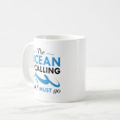 Der Ozean ruft Kaffeetasse (Vorderseite Links)