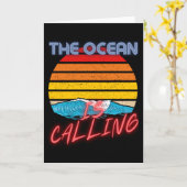 Der Ozean ruft Karte (Gelbe Blume)