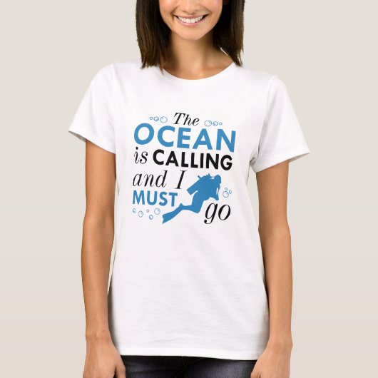 Der Ozean ruft T-Shirt (Vorderseite)