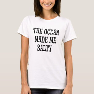 Der Ozean stellte mich das Shirt der salzigen