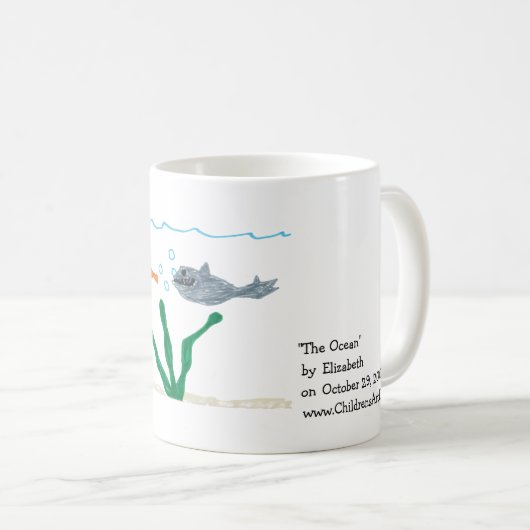 "Der Ozean-" Tasse (VorderseiteRechts)