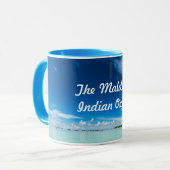 Der Ozean-Wasser-Ansicht-Malediven-Indische Ozean Tasse (Vorderseite Links)