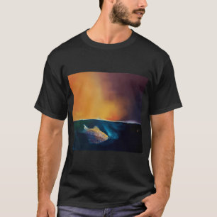Der Ozean wird zu ihr T-Shirt