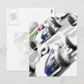 Der Pace Lap Postkarte (Vorne/Hinten)