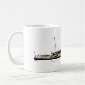 Der Paddel-Dampfer Waverley durch Tony Fernandes Kaffeetasse (Links)