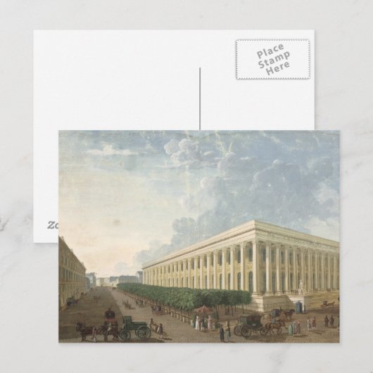 Der Palais de la Bourse Postkarte (Vorne/Hinten)