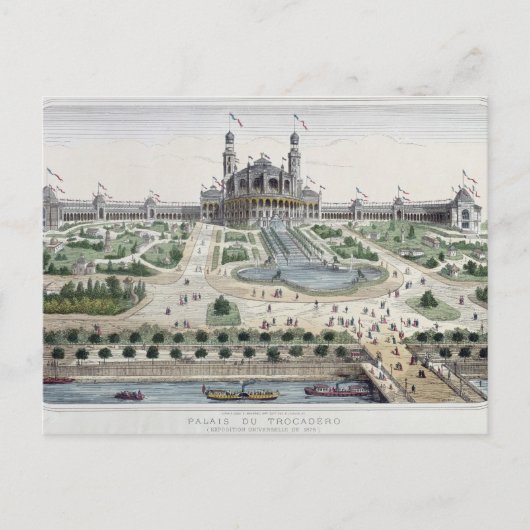 Der Palais du Trocadero Postkarte (Vorderseite)