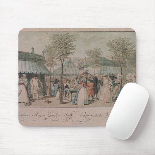 Der Palais Royal-Garten-Weg, 1787 Mousepad (Mit Mouse)