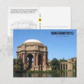 Der Palast der Schönen Künste, CA - Postkarte (Vorne/Hinten)