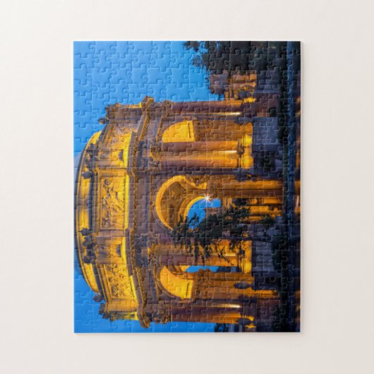 Der Palast der schönen Künste in der Dämmerung Puzzle (Vertikal)
