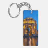 Der Palast der schönen Künste in der Dämmerung Schlüsselanhänger (Vorderseite links)