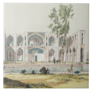 Der Palast der Tchar-Tasche in Isfahan, Persien, Fliese