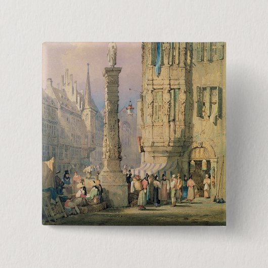 Der Palast des Bischofs, Würzburg Button (Vorderseite)