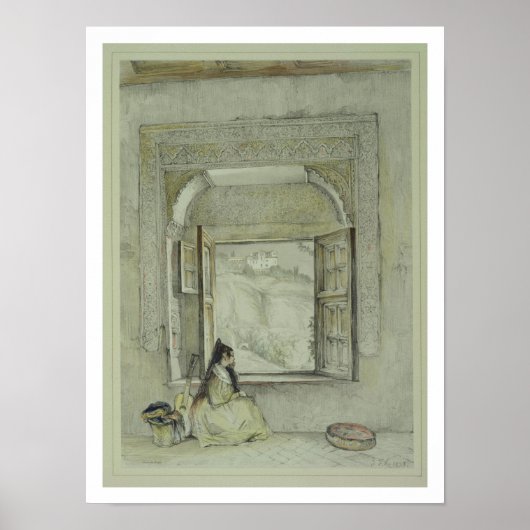 Der Palast des Generalife, aus der Casa de Cha Poster (Vorne)
