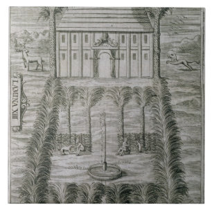 Der Palast des Gouverneurs auf der Insel von Fliese