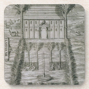 Der Palast des Gouverneurs auf der Insel von Untersetzer