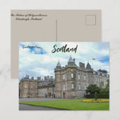 Der Palast des Holyroodhouse Edinburgh Schottland Postkarte (Vorne/Hinten)