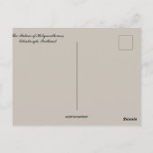 Der Palast des Holyroodhouse Edinburgh Schottland Postkarte (Rückseite)