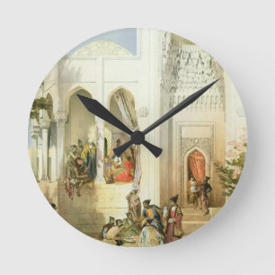 Der Palast des Khan von Baku, Apsheron Halbinsel Runde Wanduhr