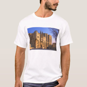 Der Palast des Papstes in Avignon mit Menschen T-Shirt