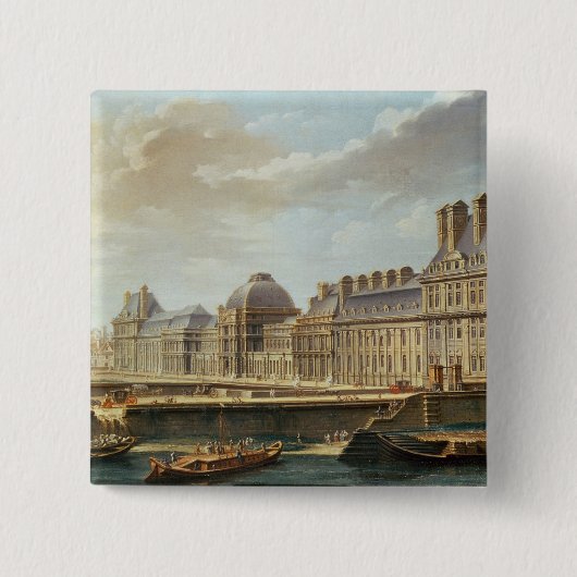 Der Palast und der Garten des Tuileries, 1757 Button (Vorderseite)
